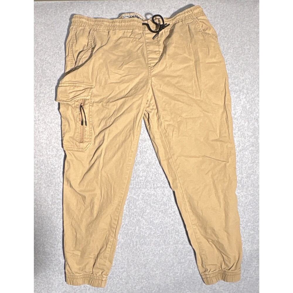 Denali Men's Beige Cargo Jogger Pants XL Stretch Pockets Drawstring Waist